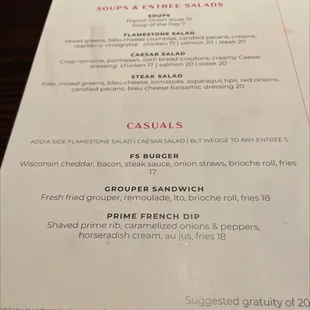 Menu also