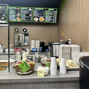 They offer samples of their dishes before you order!