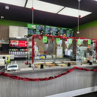 interior, sushi and sashimi