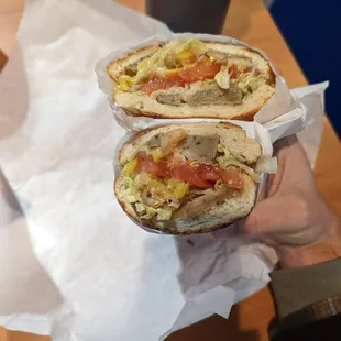 Vegan Sausage Sandwich + Dutch Crunch