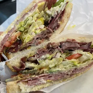 P.S.S Sandwich on sliced sourdough + jalapeños and pepperoncini with homemade jalapeño spread. Bombb!