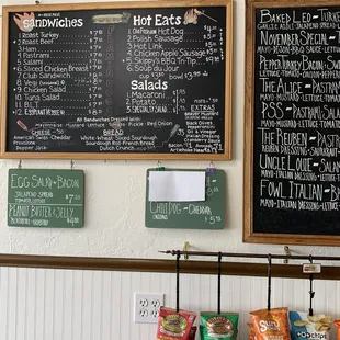 Regular Sandwich menu