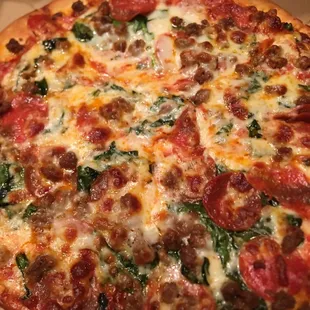 Pepperoni Beef and Spinach