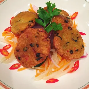 Fried fish cakes