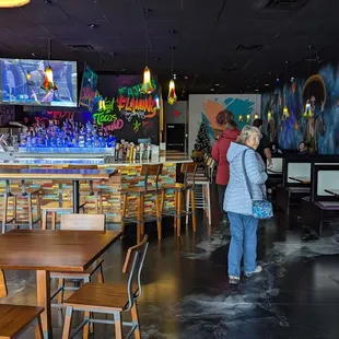 Bar and dining areas