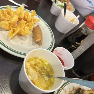 Rangoons were great soup good too