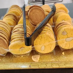 Almond cookies.