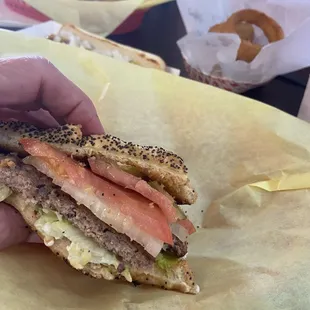 Great burger, loved the soft poppy seed bun!