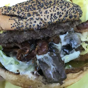 Mushroom Swiss Burger
