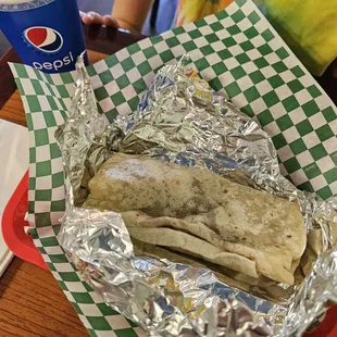 Kids bean and cheese