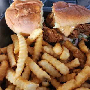 You get a lot of food in the Flaming Sliders plate.