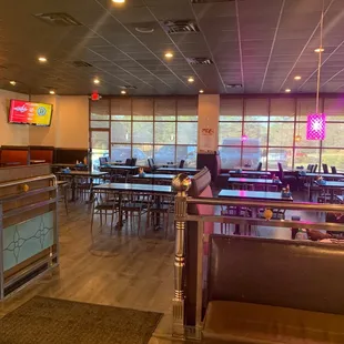 the dining area