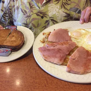 Great value!  3 large slices of real ham!