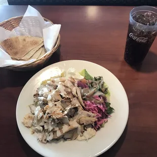 Chicken shawarma bowl