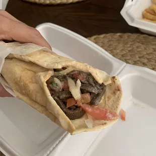 Meat Shawarma.  Very very delicious.