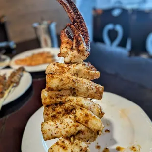 Squid skewer