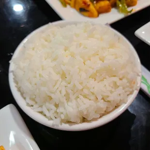 A dollar extra for a bowl of rice