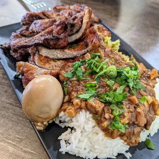 E1. Minced Pork Belly Rice Plate