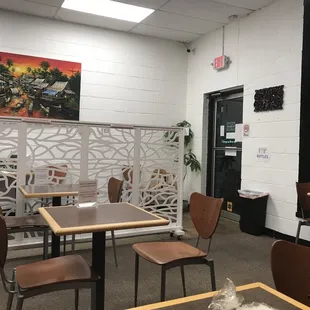 the interior of the restaurant