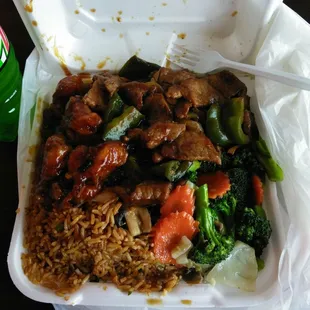 a close up of a container of food