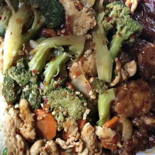 Spicy sesame spicy chicken broccoli