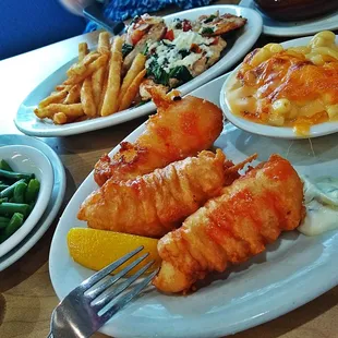 food, fish and chips