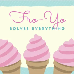 three ice cream cones