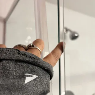 Guess how water got out of the shower?