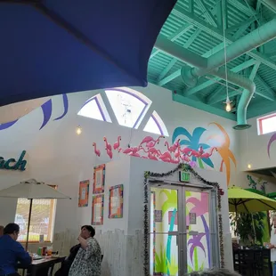 the interior of a restaurant