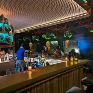 Front half of the bar area