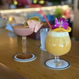 Hawaiian Sunset and Chief Lapu Lapu, both delicious