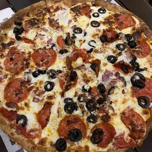 This pizza was delicious. You can pick your toppings.