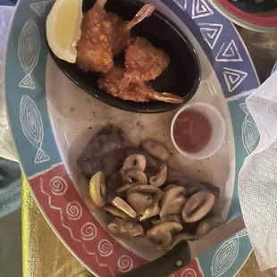 Sirloin and shrimp special