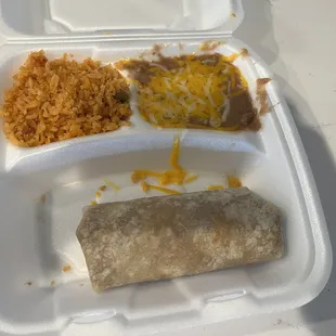 Kids burrito combo