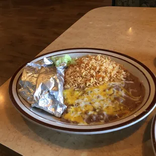 Bean and Rice Burrito