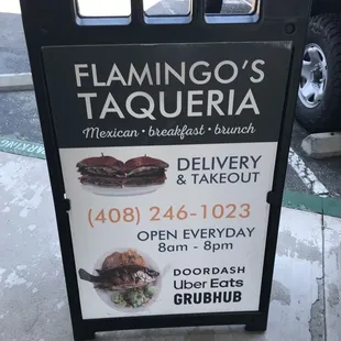 a sign for a restaurant