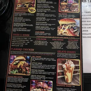 Menu back