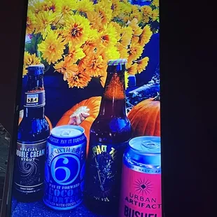 beer and flowers