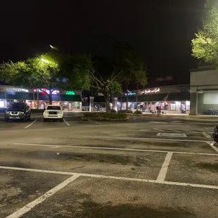 Parking lot outside Flanagans