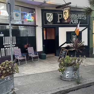 the outside of the building