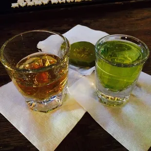 The Pickle-Back:  Jamo and Pickle Juice.