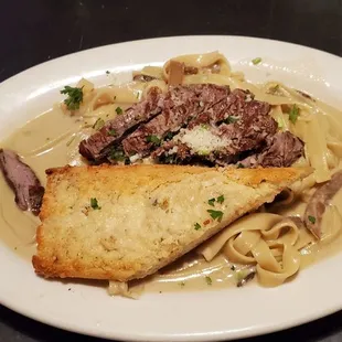 Beef Stroganoff! Sauce was way too watery but the steak was really good.