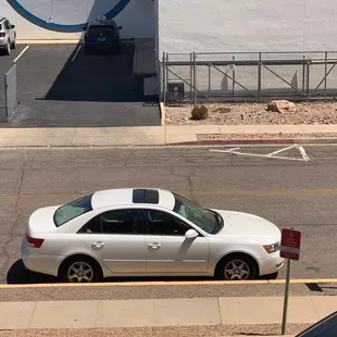 Very limited free parking--go inside and get your dashboard permit!