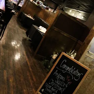 Before guests arrived.