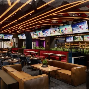 seating and televisions