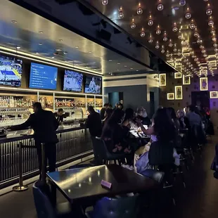 Upon entering - bar area