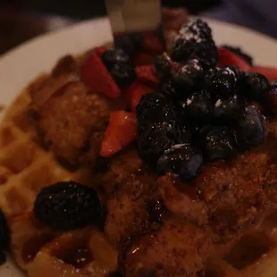 food, waffles