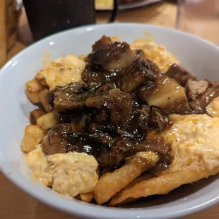 Country poutine with brisket