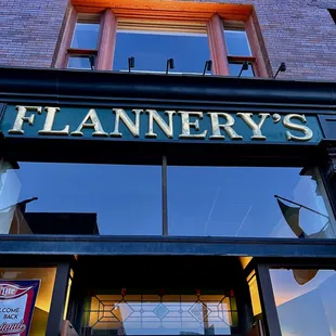 the front of the building