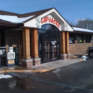 the front of the restaurant